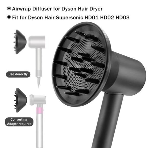 Hair Diffuser Attachment Nozzles for Dyson Supersonic HairDryer ToolsAccessaries - Picture 4 of 7